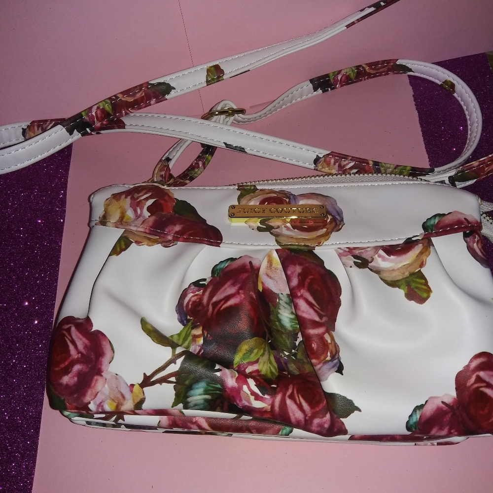 Beautiful Juicy Couture rose pattern purse - Picture 5 of 6